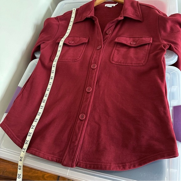 Good American Sueded Fleece Shacket Shirt Jacket Size XS / Small 00 - 0 - Picture 13 of 16